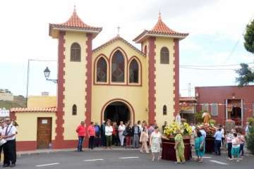 Misa y procesión del Sagrado Corazón de Jesús en La Higuera Canaria (Foto Francisco Javier Santana)